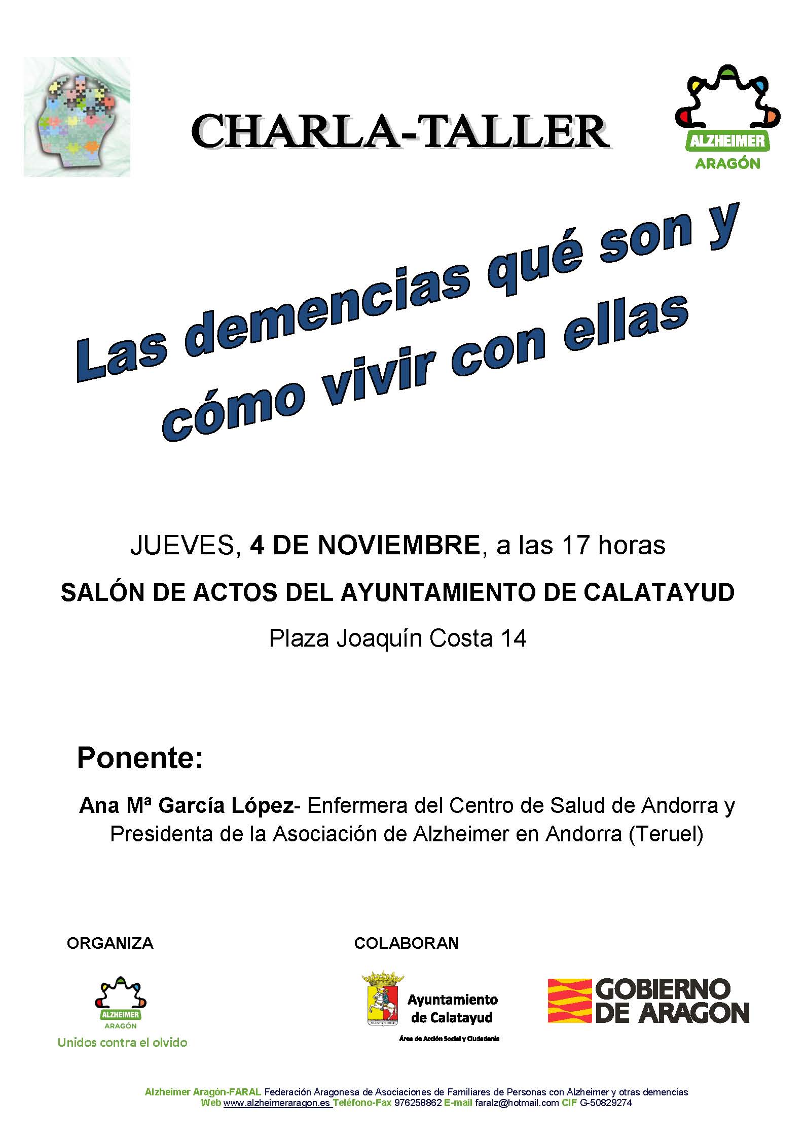 Charla Taller en Calatayud 