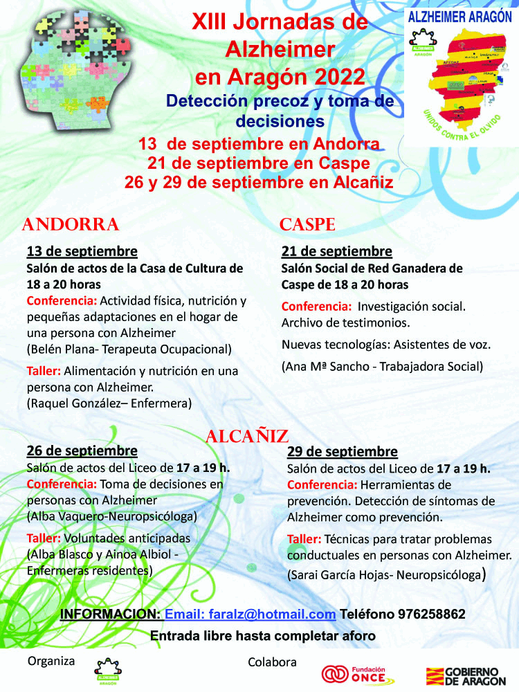 Jornadas de Alzheimer en Aragón